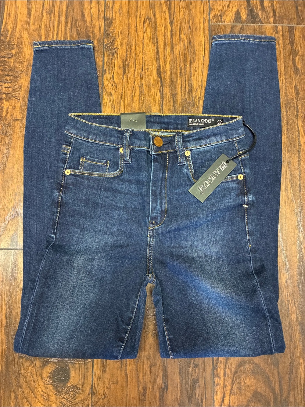 BlankNYC Dark Wash Skinny Jeans - Blue